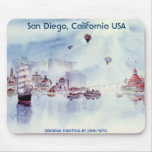 HAPPY MEMORIES, SAN DIEGO CALIFORNIA MOUSEPAD