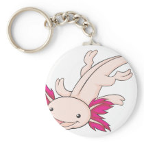 Happy Mexican Axolotl Keychain