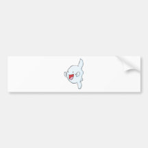 Happy Mola Fish Cartoon Bumper Stickers