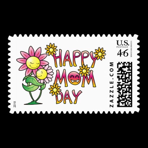 Happy Mom Day Shirts Postage Stamps