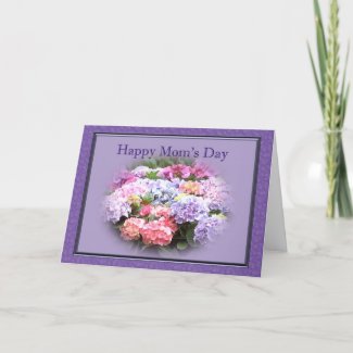 Happy Mom's Day Hydrangea card