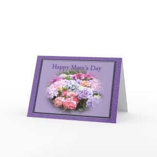 Happy Mom's Day Hydrangea card