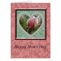 Happy Mom's Day rosebud Cards
