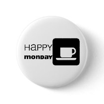 Happy Monday Humor! buttons by angeria Happy Monday Humor! buttons