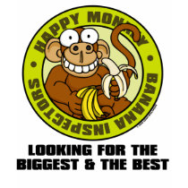 Happy Monkey Banana Inspectors Shirt 1 by wislander Happy Monkey Banana Inspectors Shirt 1