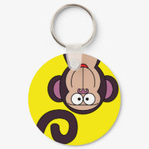 HAPPY MONKEY KEYCHAIN by nassosvakalis HAPPY MONKEY KEYCHAIN