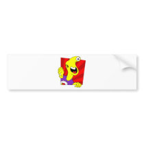 HAPPY MONSTER BUMPER STICKER