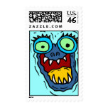 Happy Monster Postage Stamps