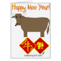 Happy Moo Year cards