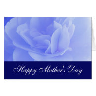 Happy Mother' Day,  blue rose Card