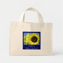 HAPPY Mother of the Bride! Tote bag gift Sunflower