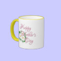 Happy Mother' s Day Daisies Ringer Coffee Mug by fun_tshirt Happy Mother' s Day Daisies Ringer Coffee Mug