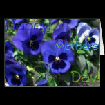Happy Mothers Day! 2013 Blue Pansies Card cards