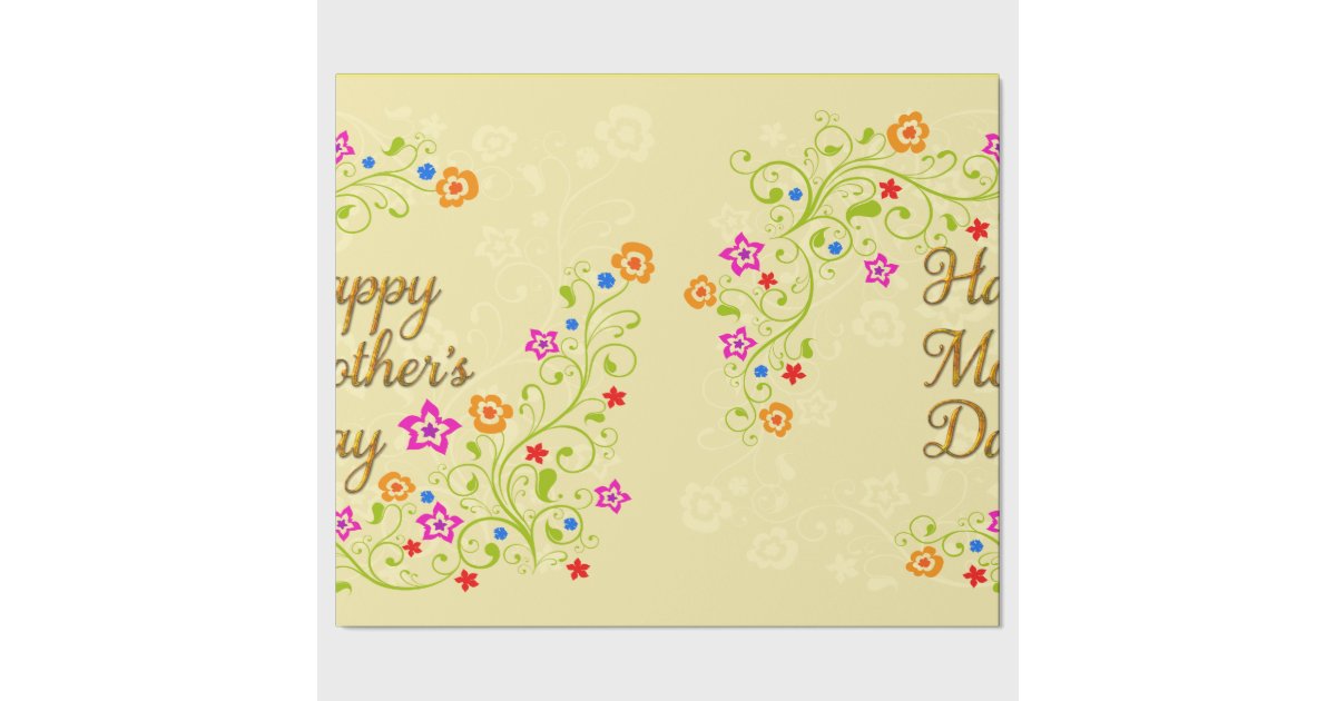 Happy Mother's Day 23 Wrapping Paper Zazzle