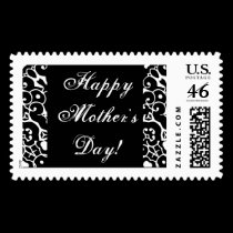 Happy Mother's Day Art Deco Postage stamps