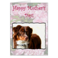 Happy Mother's Day Australian Shepherd card