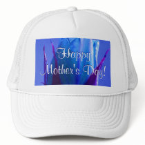 Happy Mother's Day Blue Rose Hat