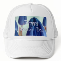 Happy Mother's Day Blue Tulips Hat