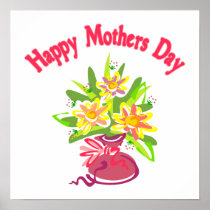 Happy Mother's Day Bouquet Print