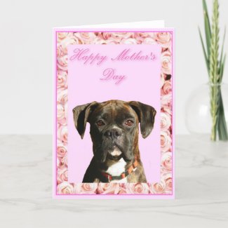 Happy Mother's Day Boxer greeting card