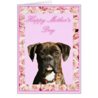 Happy Mother's Day Boxer greeting card