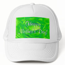 Happy Mother's Day Bright Green Rose Mesh Hats