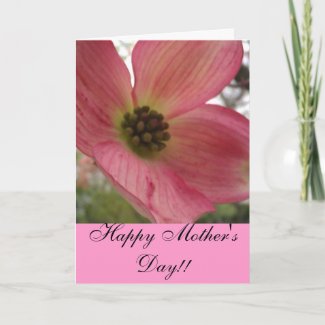 Happy Mothers' Day Card (Dogwood photo card