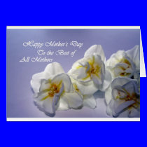 Happy Mothers Day card with blue background cards