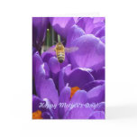 Happy Mother's Day! "Crocuses and Honey Bee" Card