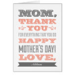 Happy Mother's Day Custom Card cards