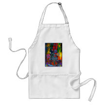 Happy Mothers Day Floral Abstract Aprons