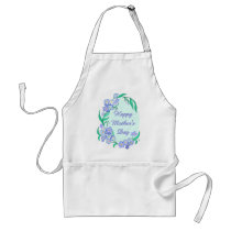 Happy Mother's Day Floral Border - Customize aprons