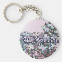 Happy Mother's Day Flowers Keychains