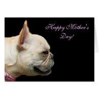 Happy Mother's Day French Bulldog notecard Card