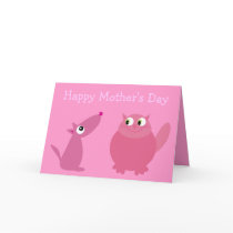 Happy Mother's Day Fur Kid Mom Cards