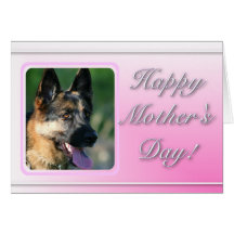 Happy Mother's Day German Shepherd greeting card