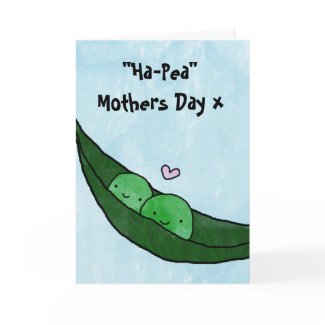 Happy Mothers Day - Hap-Pea Mothers Day zazzle_card