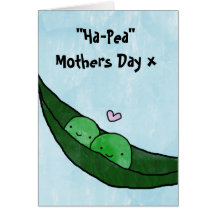 Happy Mothers Day - Hap-Pea Mothers Day Card