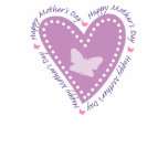 Happy Mothers Day Heart &amp; Butterfly Shirts
