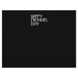 Happy Mother's Day. In Black and White. Letterhead Design
