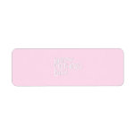 Happy Mothers Day. In pink and White. Custom Custom Return Address Label