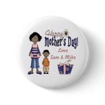 Happy Mother's Day - Kids & Present Button