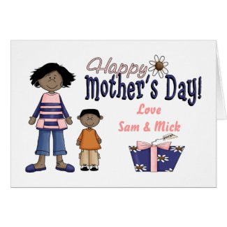 Happy Mothers Day - Kids & Present Greeting Card