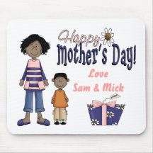 Happy Mothers Day - Kids & Present Mouse Pads