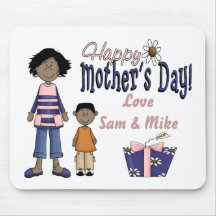 Happy Mothers Day - Kids & Present Mousepad