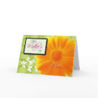Happy Mother's Day Mom orange daisy floral card