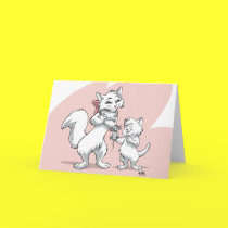 Happy Mother's Day!! Mum cat and kitten cards