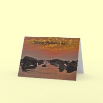Happy Mother's day ocean sunrise cards