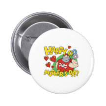 Happy Mothers Day Pinback Button