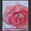 Happy Mother's Day! - Pink Cut Rose - Solitude t-shirts by HolidayGreetings Happy Mother's Day! - Pink Cut Rose - Solitude t-shirts
